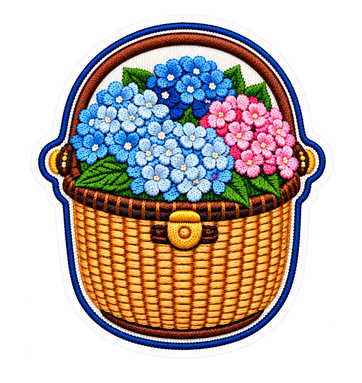 Hydrangea Basket Sticker