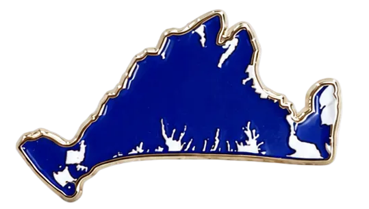 Blue MV Island - Pin