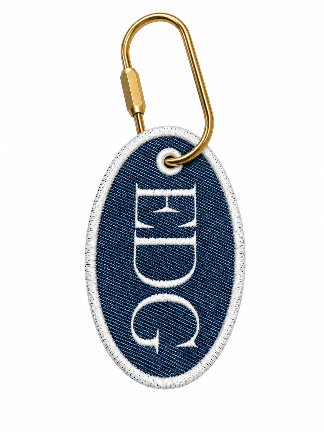 EDG Denim Embroidery Bag Charm
